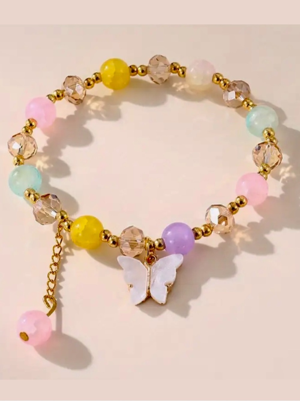 🆕New Butterfly Beaded Bracelet . - Picture 3 of 5